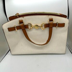 White Anne Klein Satchel Bag